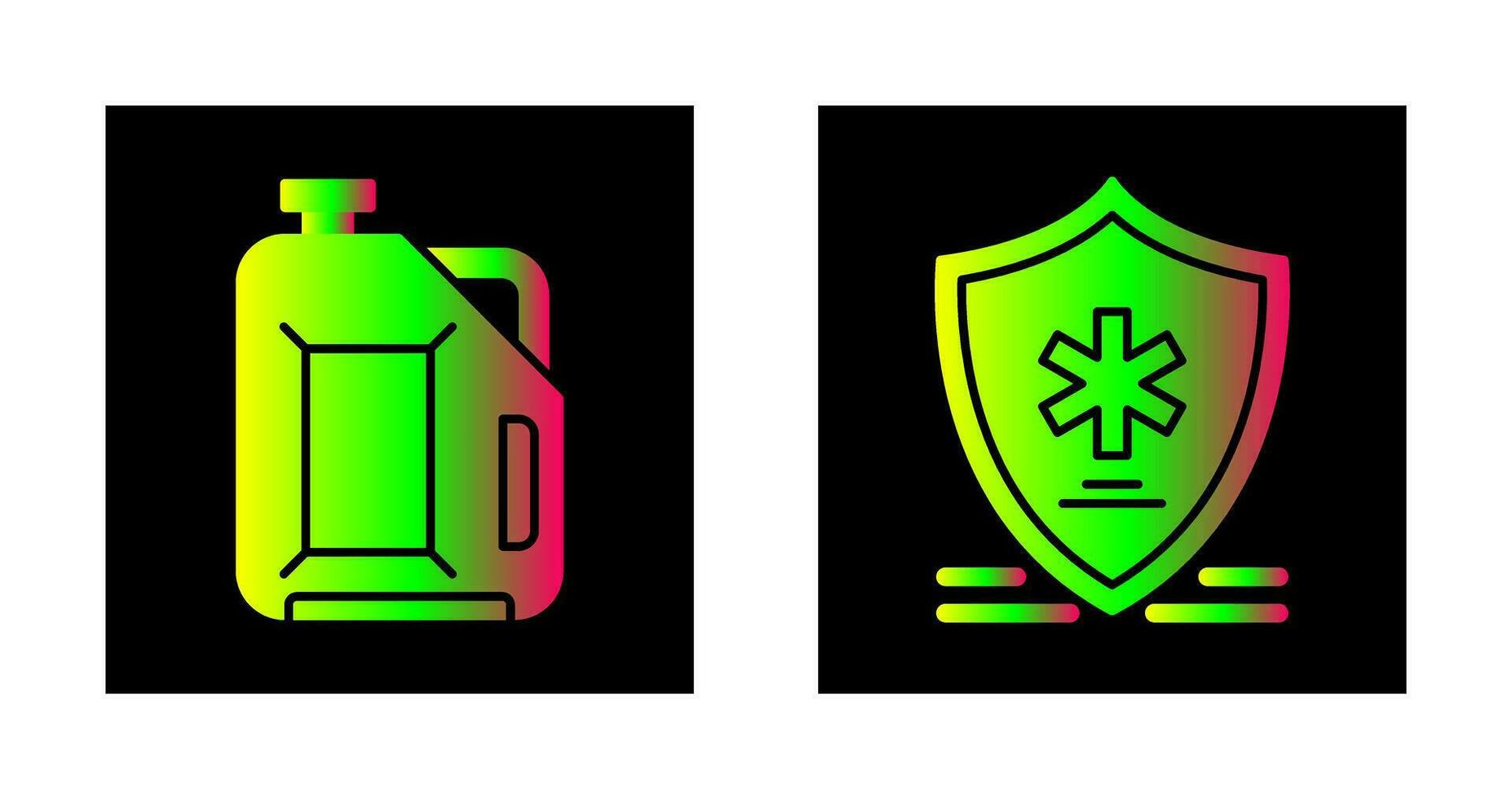 Jerrycan and Medical Symbol Icon vector