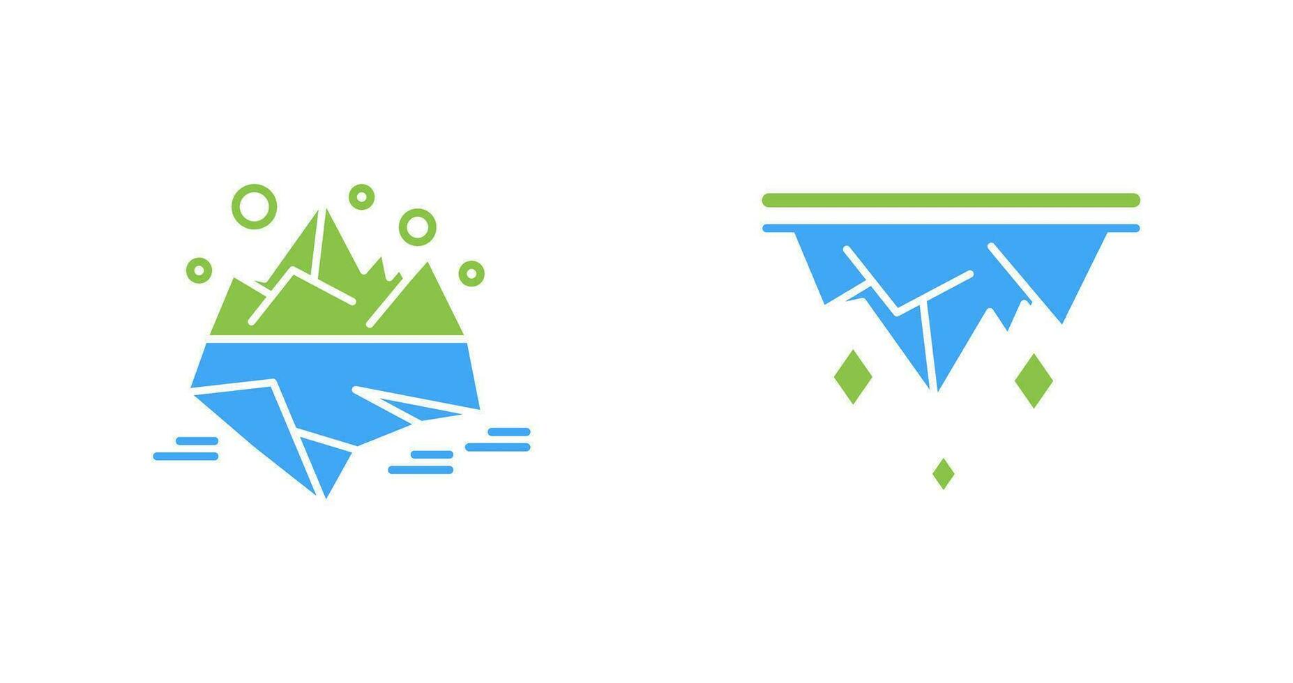 Iceberg and Icicle Icon vector