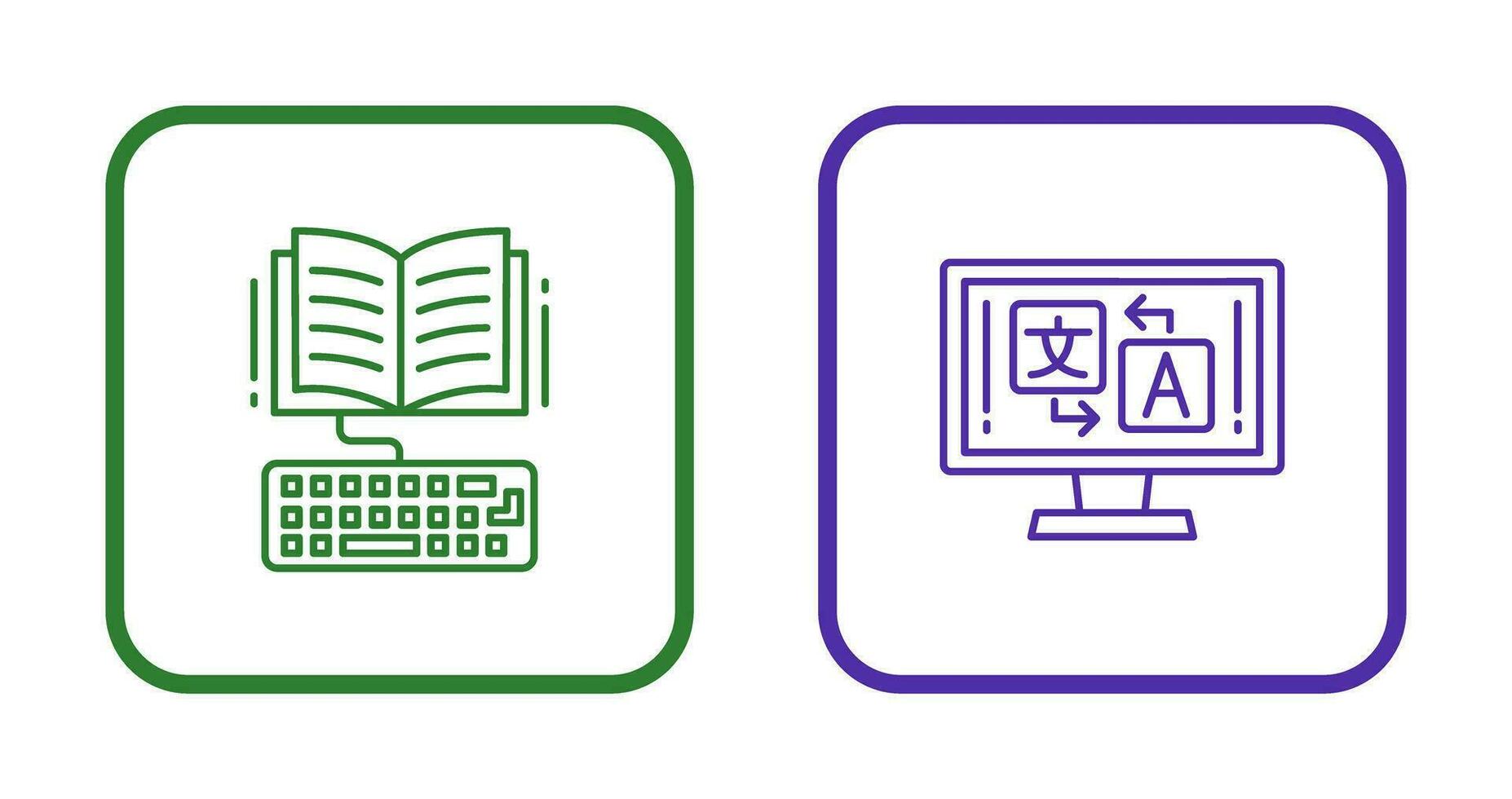 Study and Language Icon vector