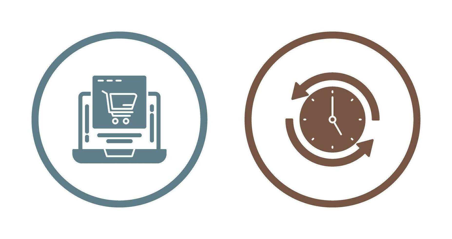 Add to Cart and Run time Icon vector
