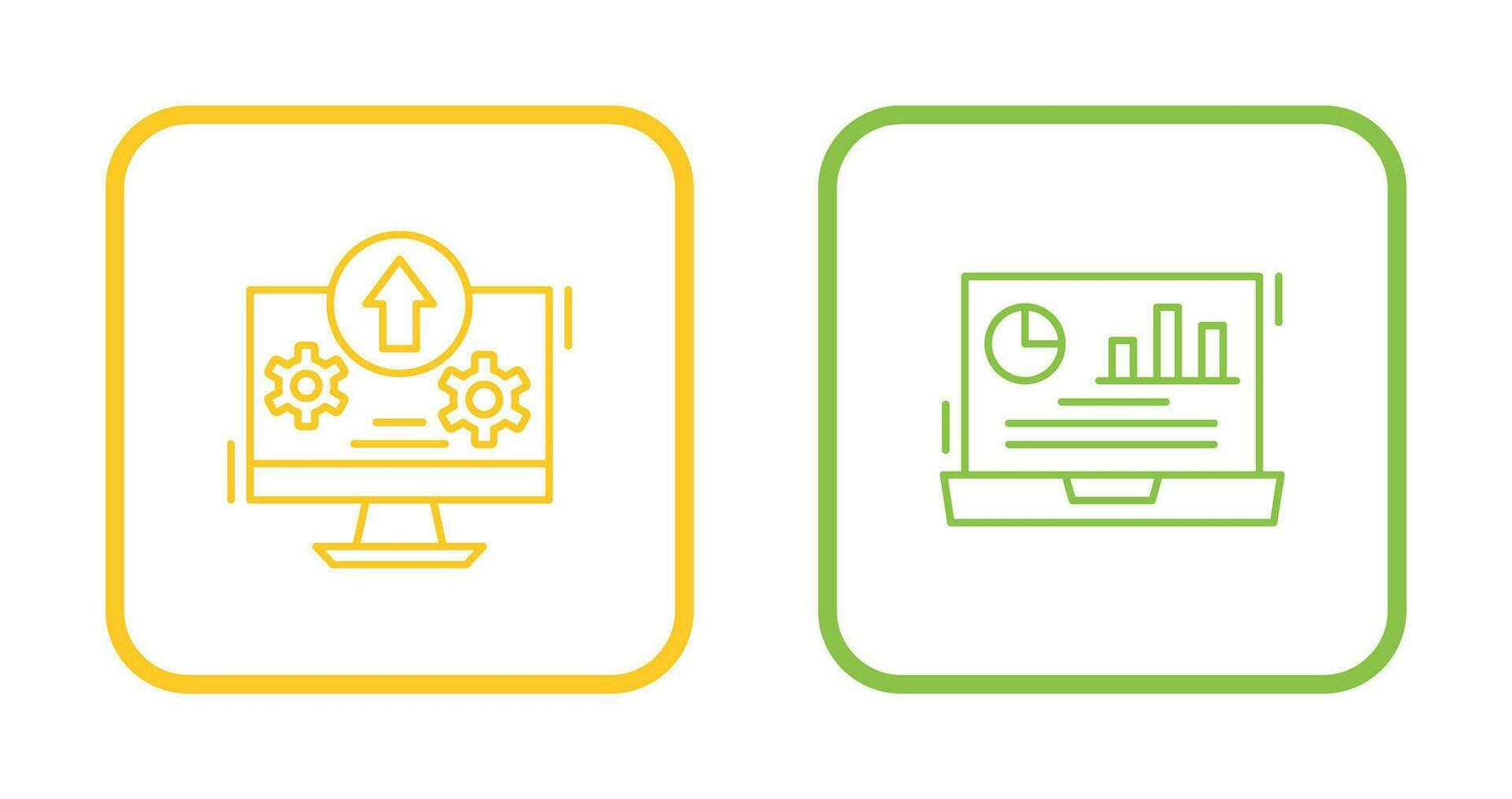 Upload and Dashboard Icon vector