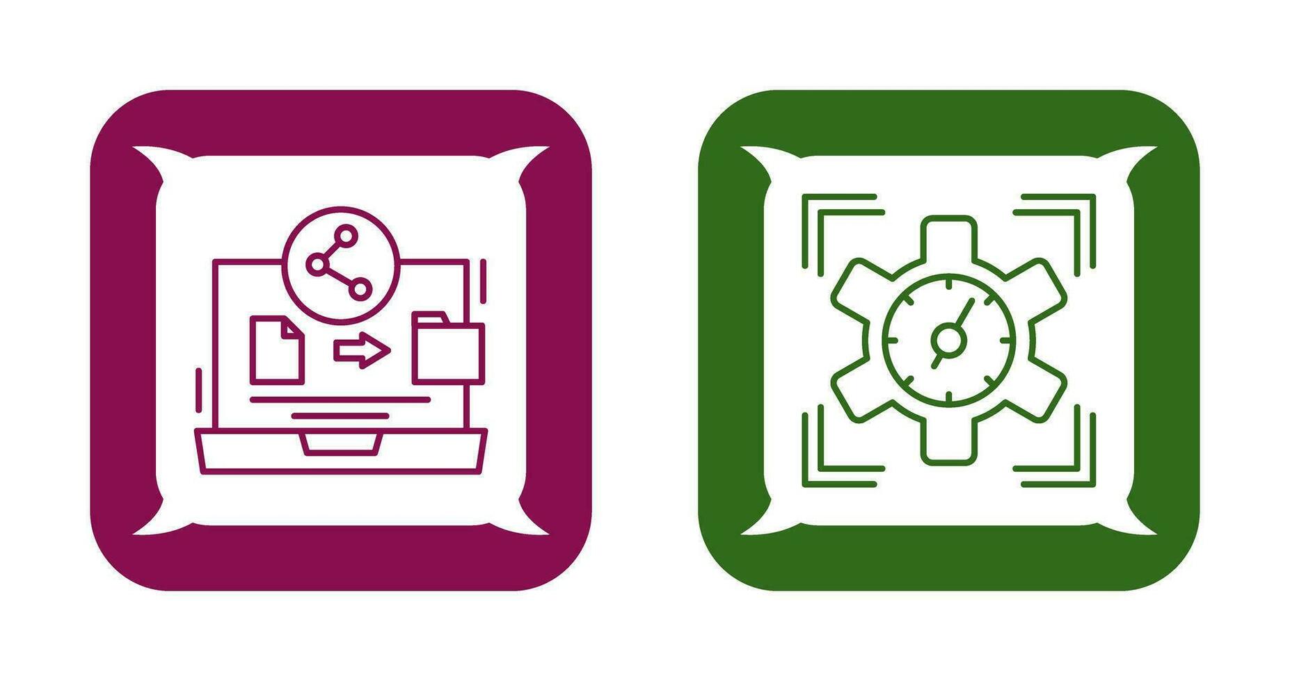 File Share and SEO Performance Icon vector