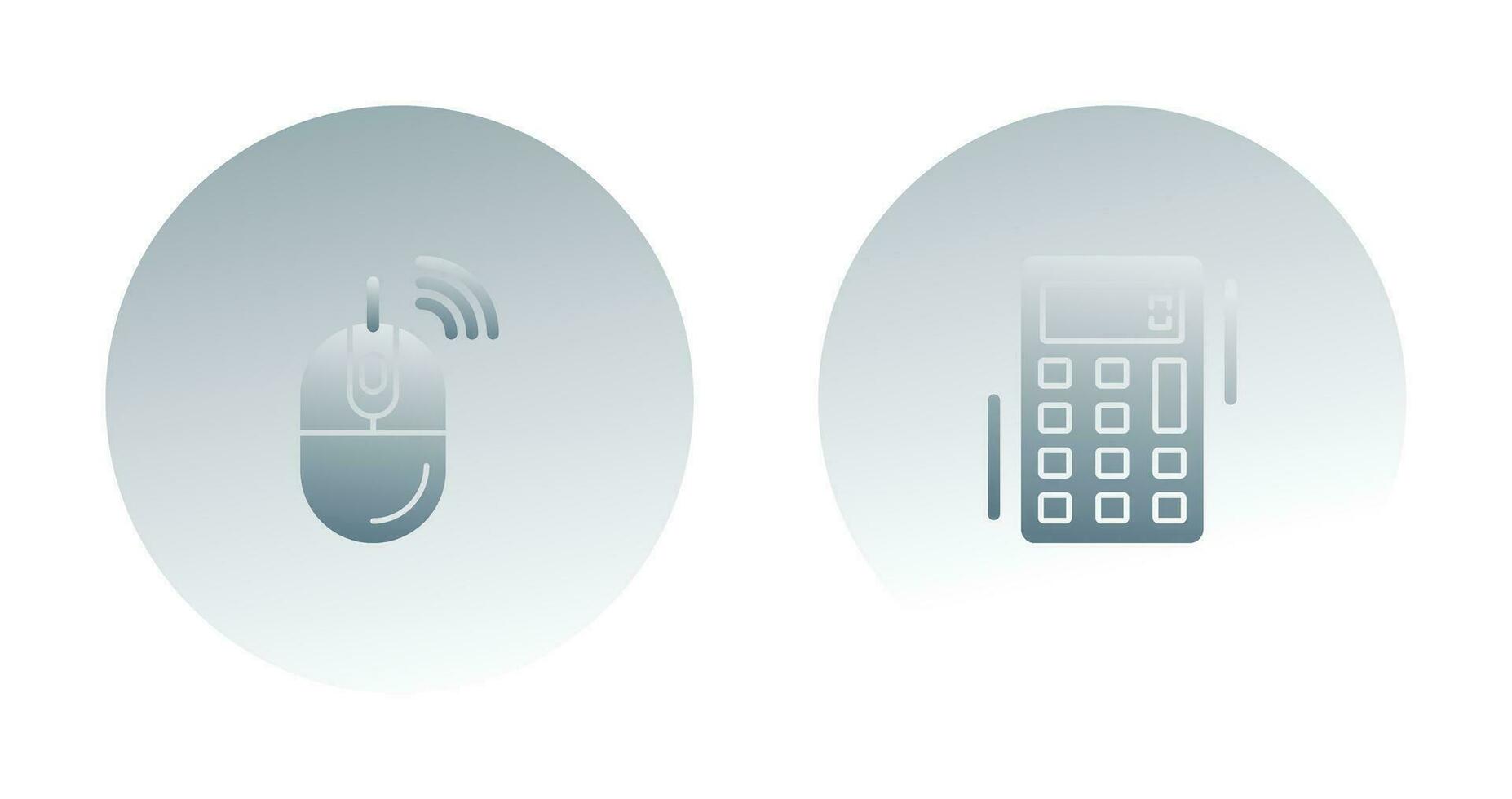 Calculator and Mouse Icon vector