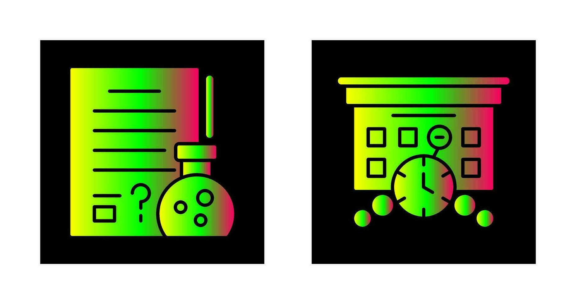 Hypothsis and Deadline Icon vector