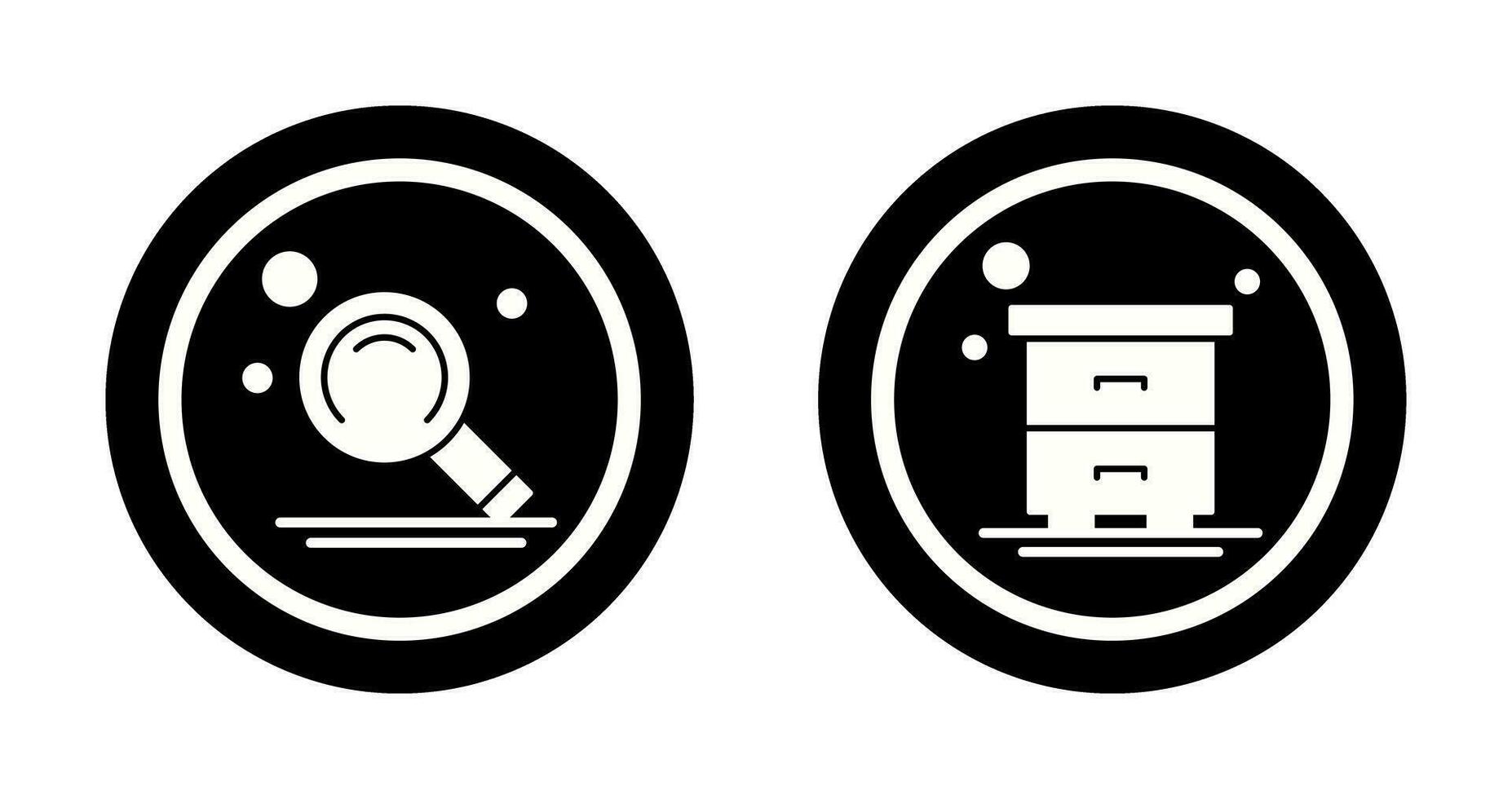 Search and Table Icon vector