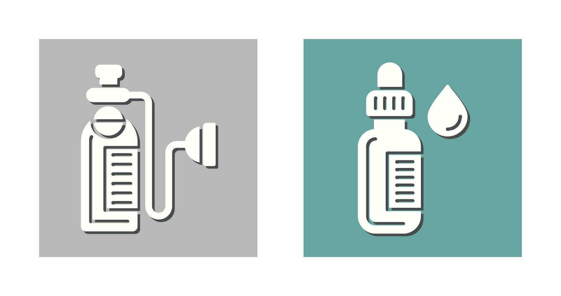 Oxygen and Dropper Icon vector