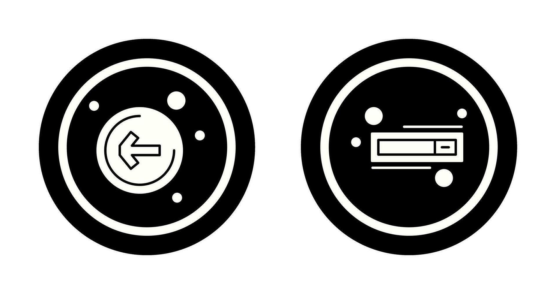 Left Arrow and Switch Icon vector