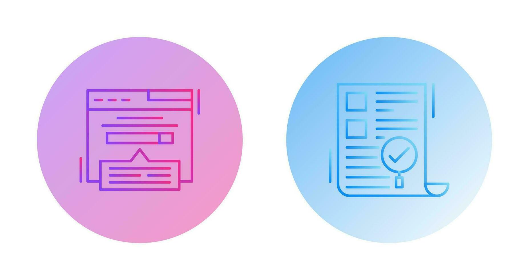 Keyword Search and SEO Audit Icon vector