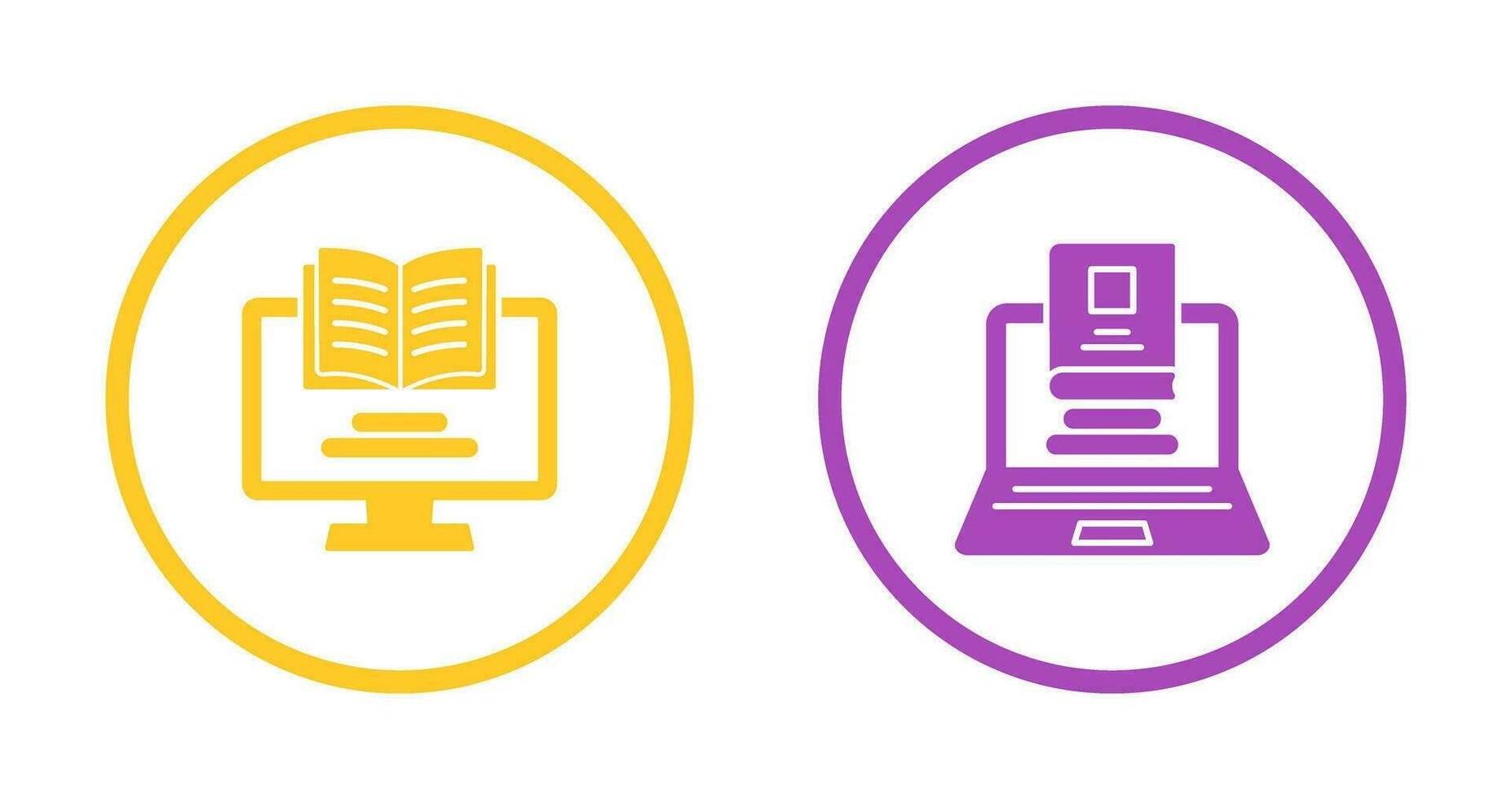 Monitor and Laptop Icon vector