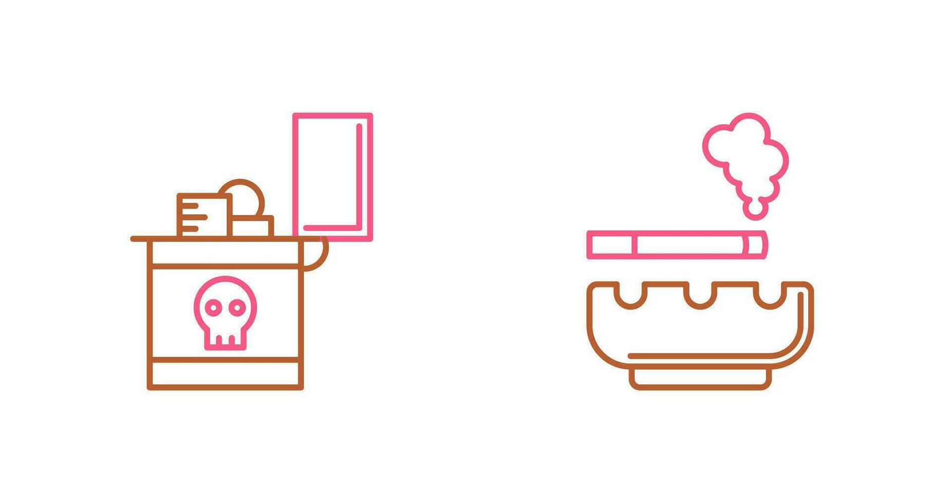 Zippo and Cigarette Icon vector