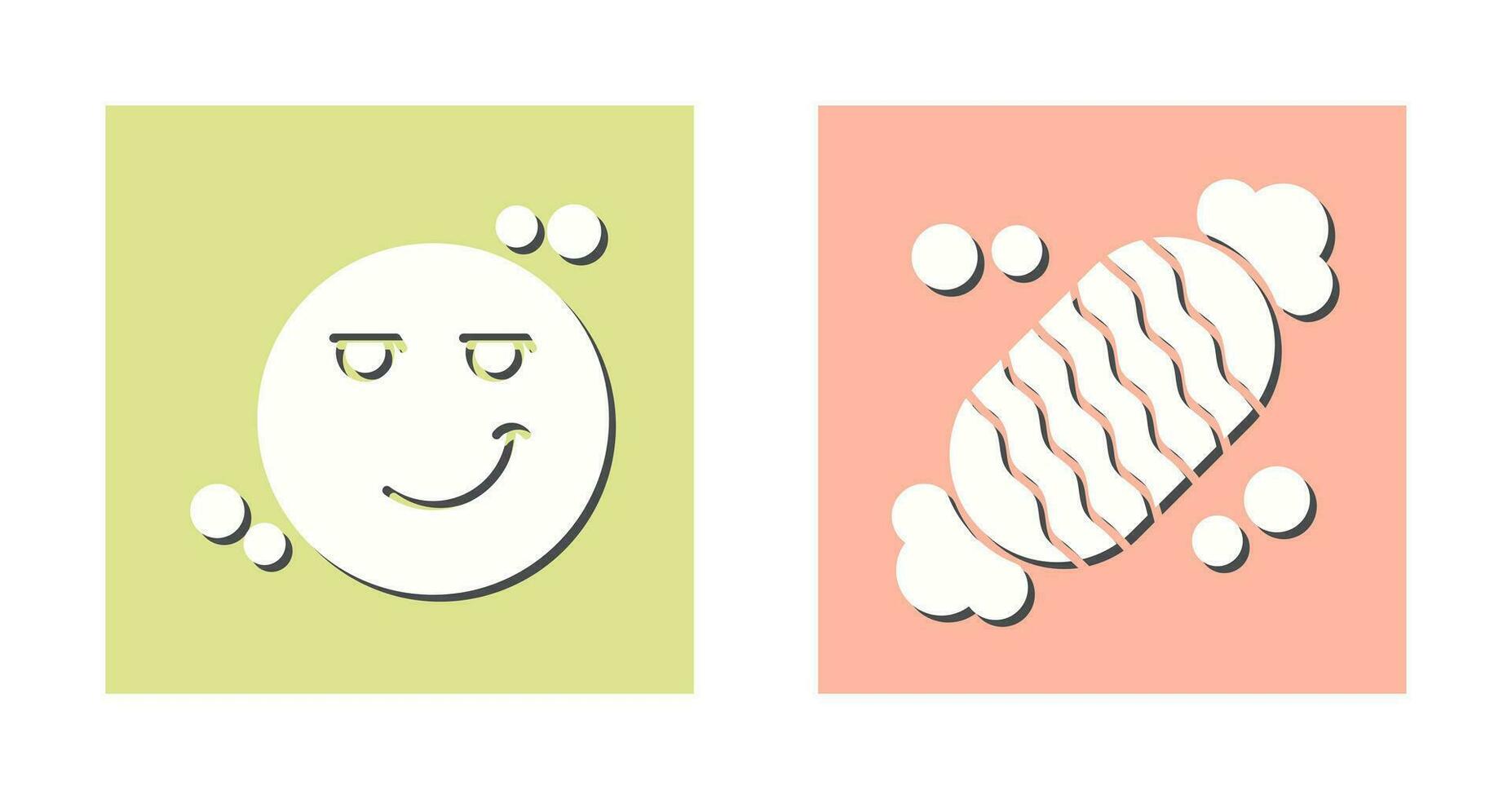 Smirk and Candy Icon vector