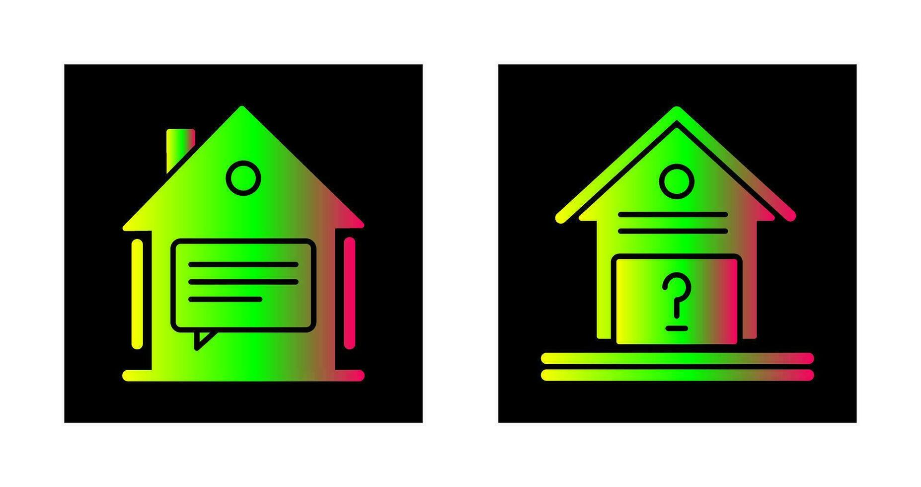Message and Unknown Icon vector