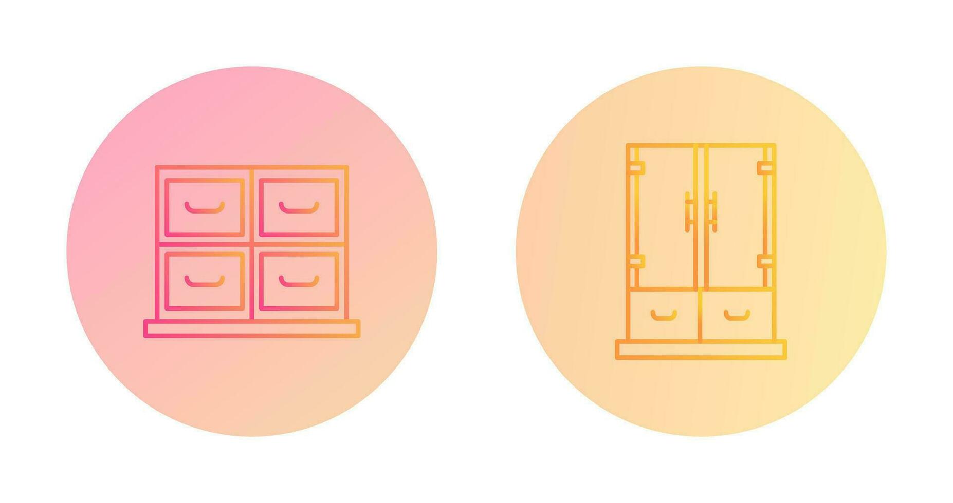 Cabinet and Business Icon vector