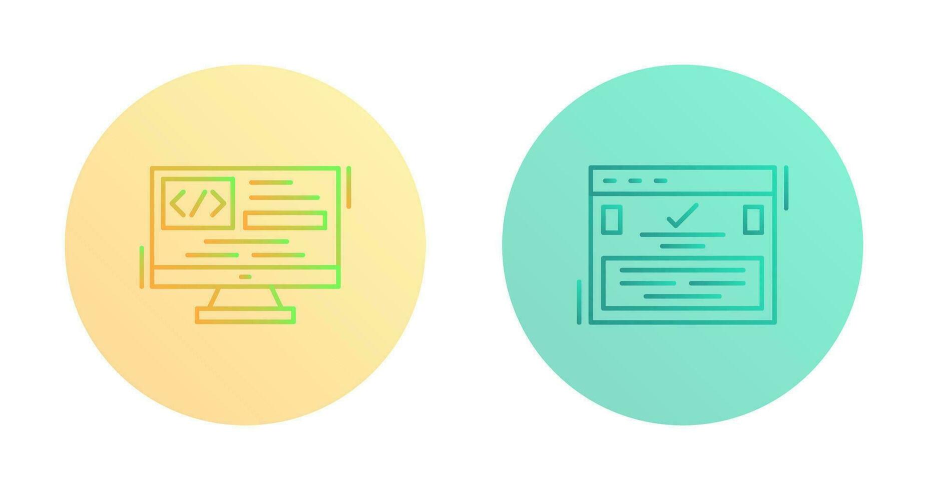 codificación y completar icono vector