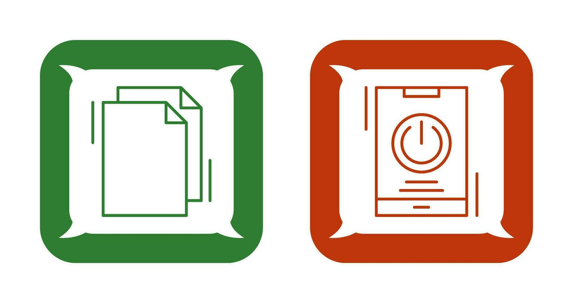 Copy and Power Icon vector