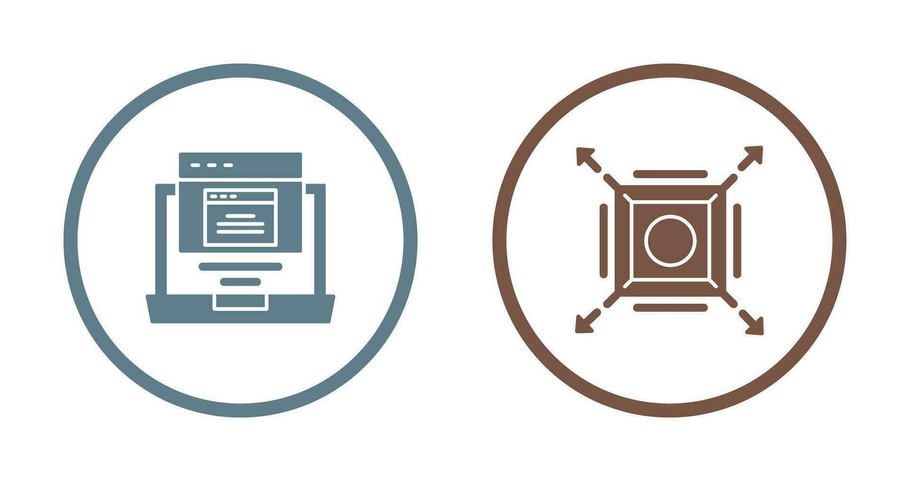 Pop Up and Maximize Icon vector