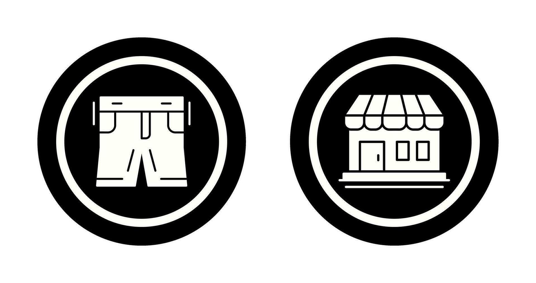 Shorts and Shop Icon vector