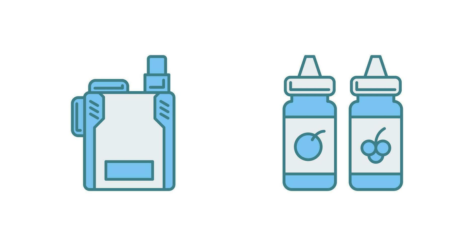 Vape and Vape Liquid Icon vector