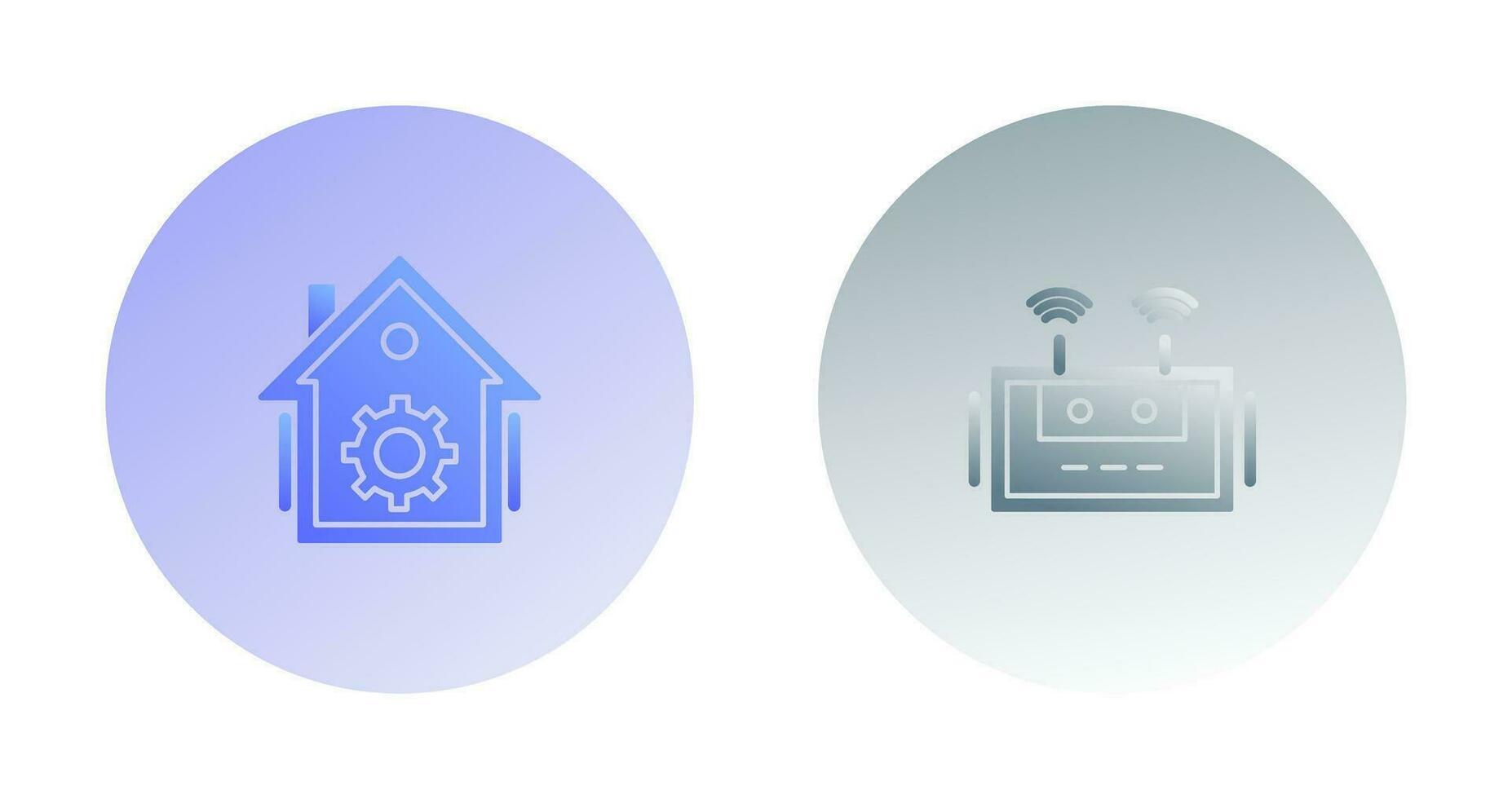 Home Automation and Router Icon vector