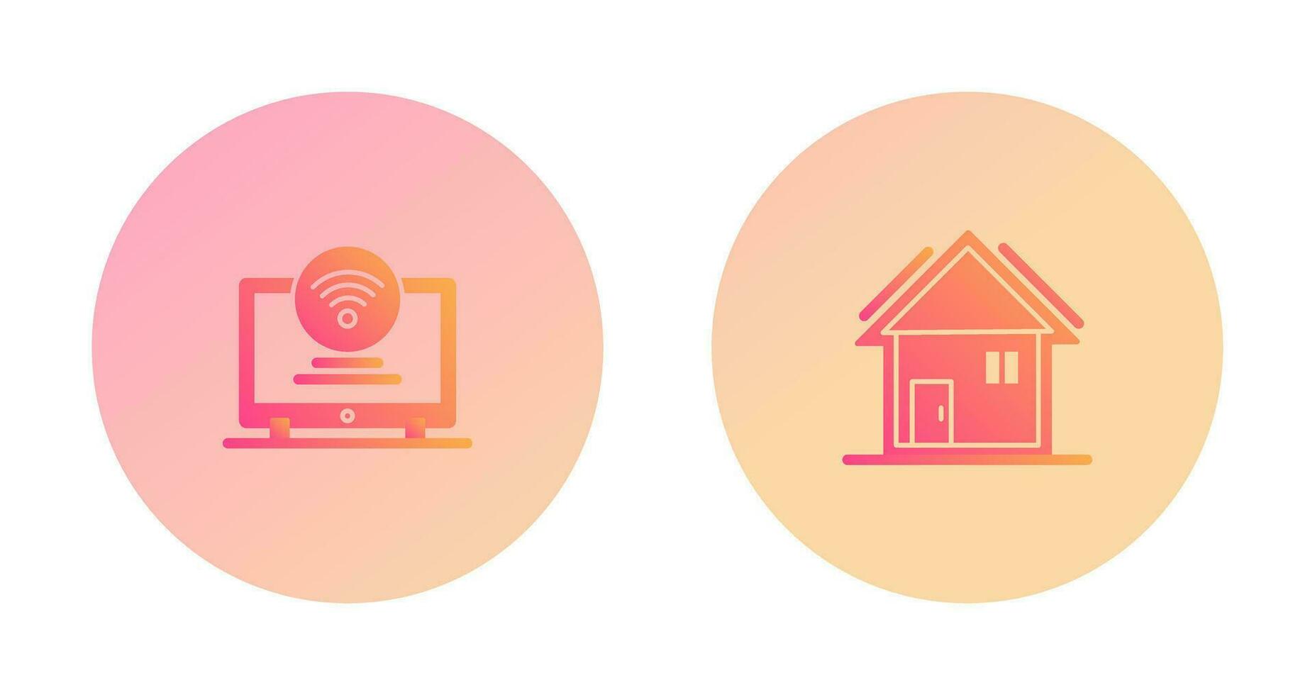 Led and Home Icon vector