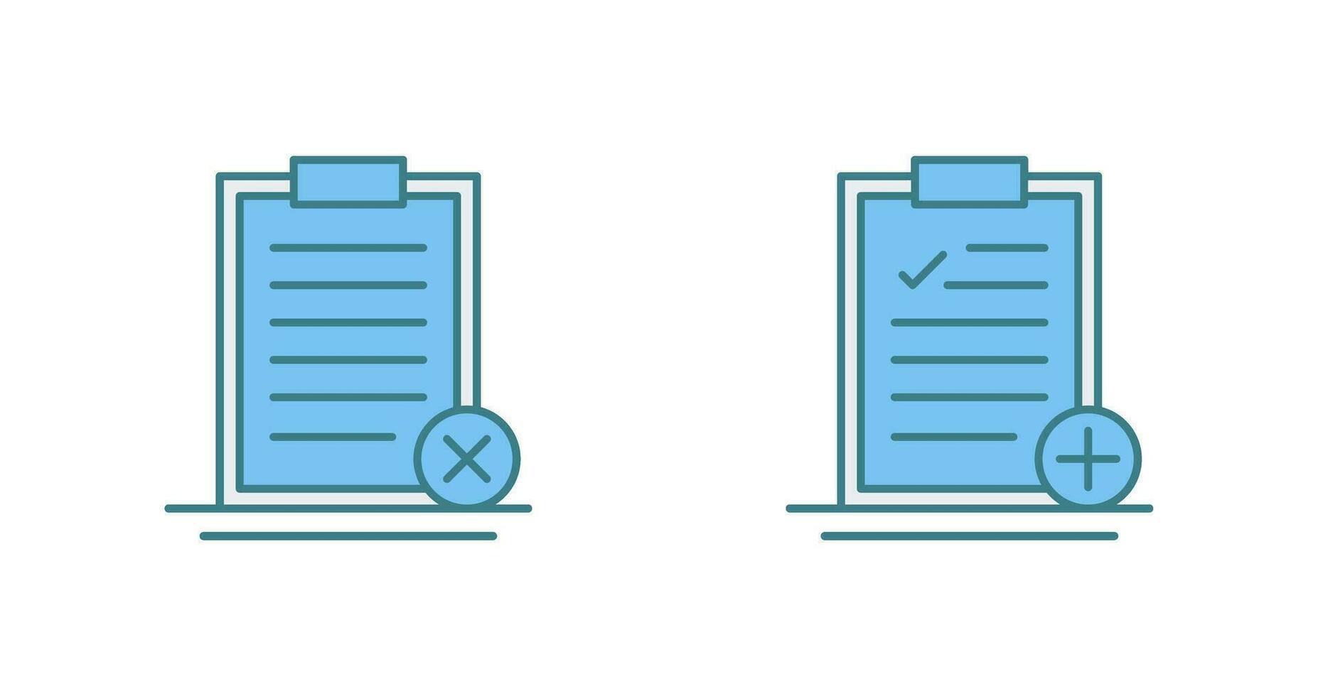 Rejected and Add Icon vector