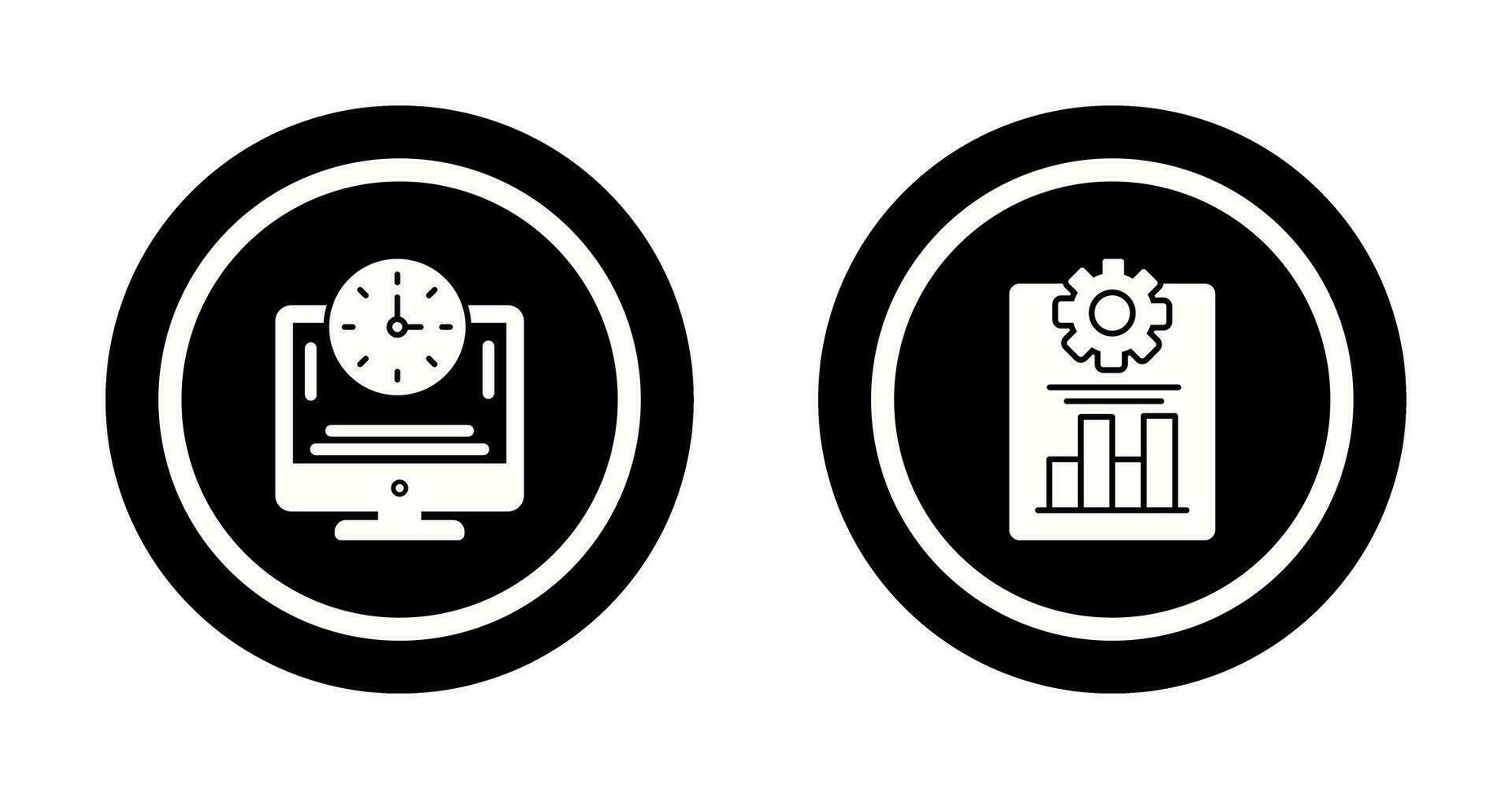 Productivity and Online Time Icon vector