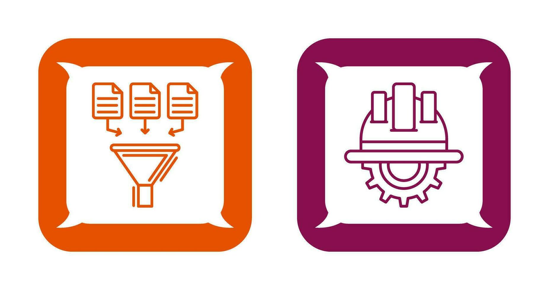 Data Collection and Engineering Icon vector