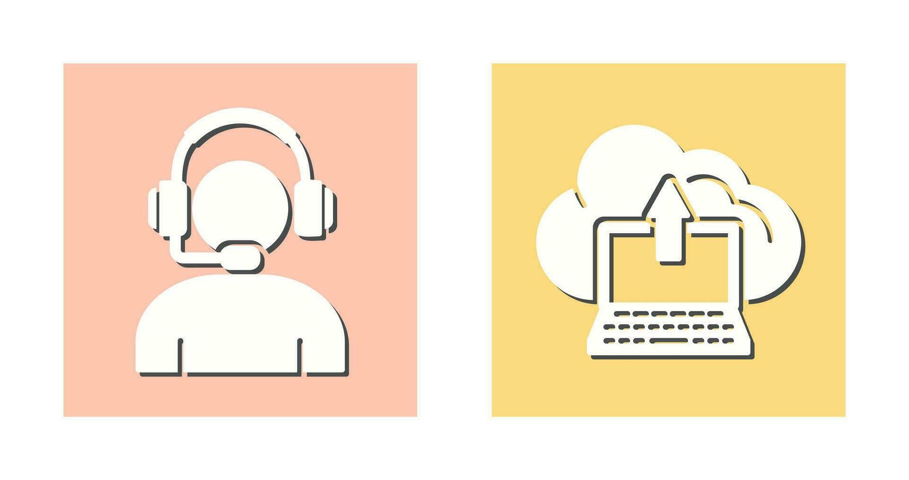 Helpline and backup Icon vector