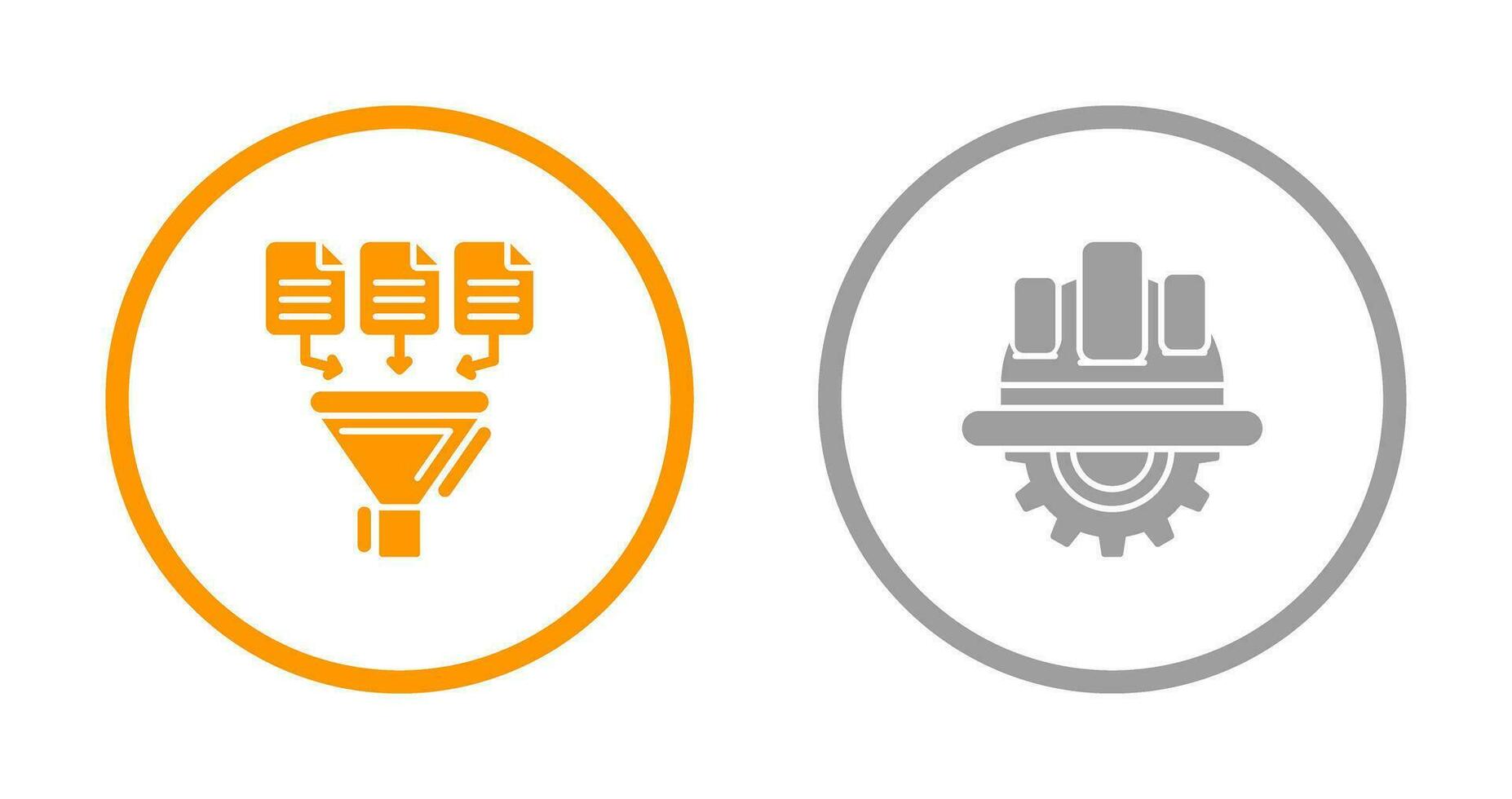 Data Collection and Engineering Icon vector