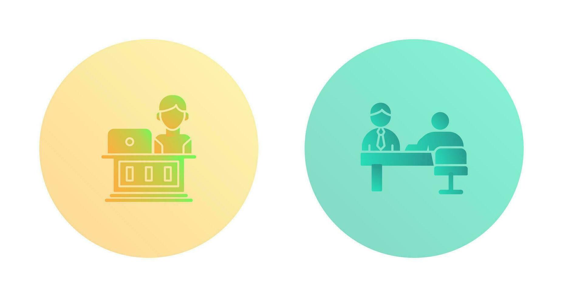 Employee and Evaluating work Icon vector