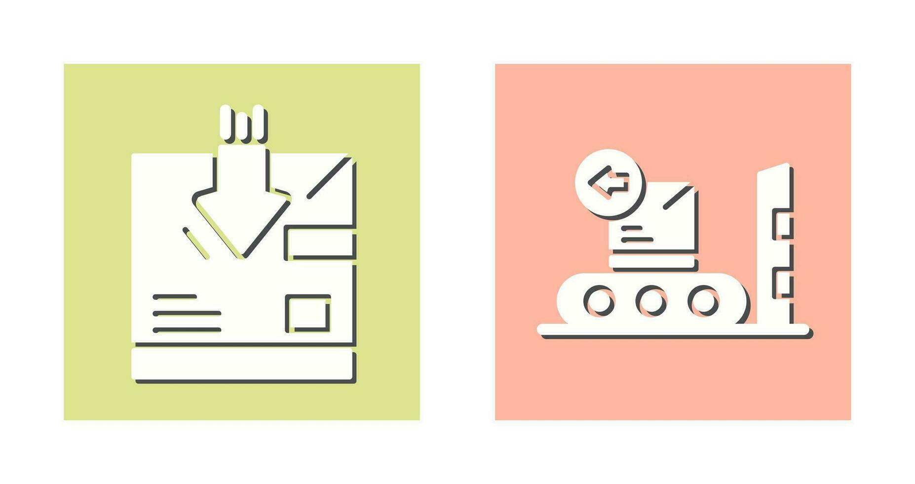 return and delivery Icon vector