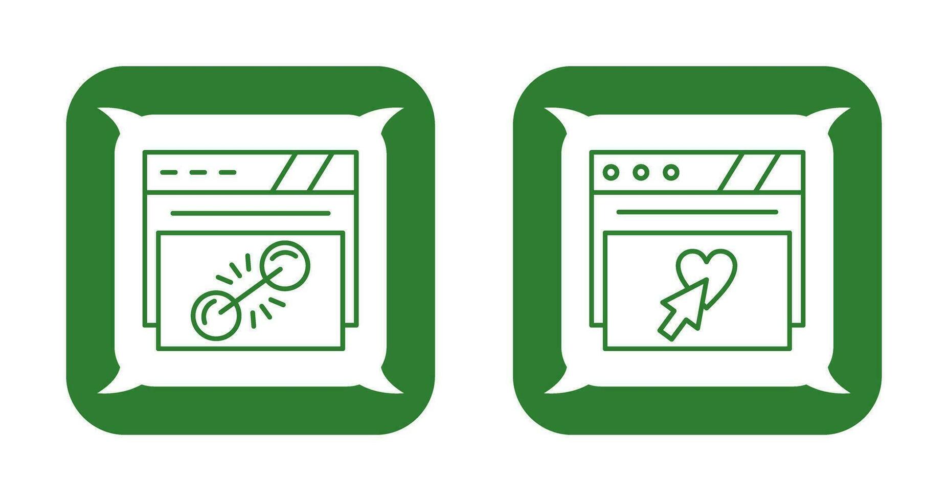 Link and Cursor Icon vector