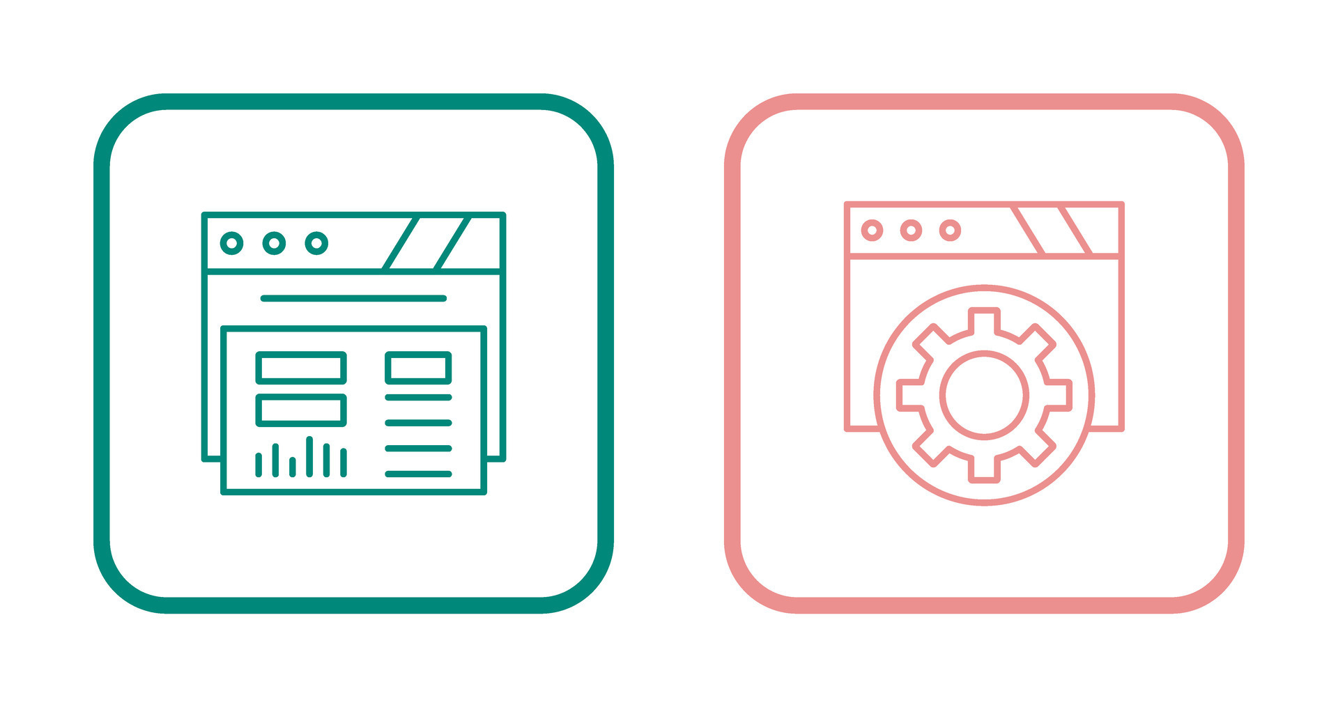 Dashboard and Browser Icon 32762548 Vector Art at Vecteezy