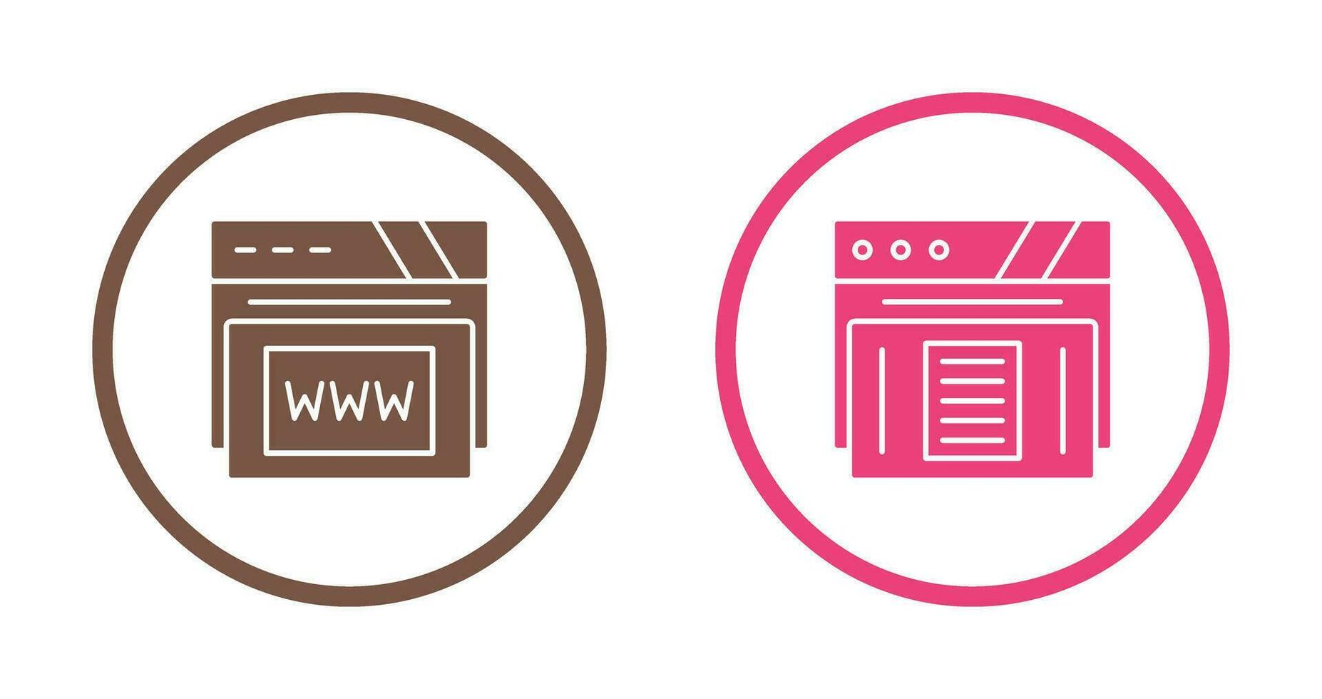 Www and Paper Icon vector