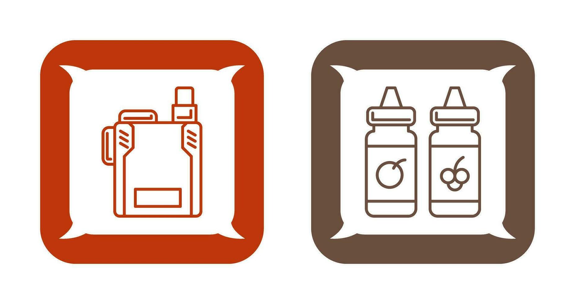 Vape and Vape Liquid Icon vector