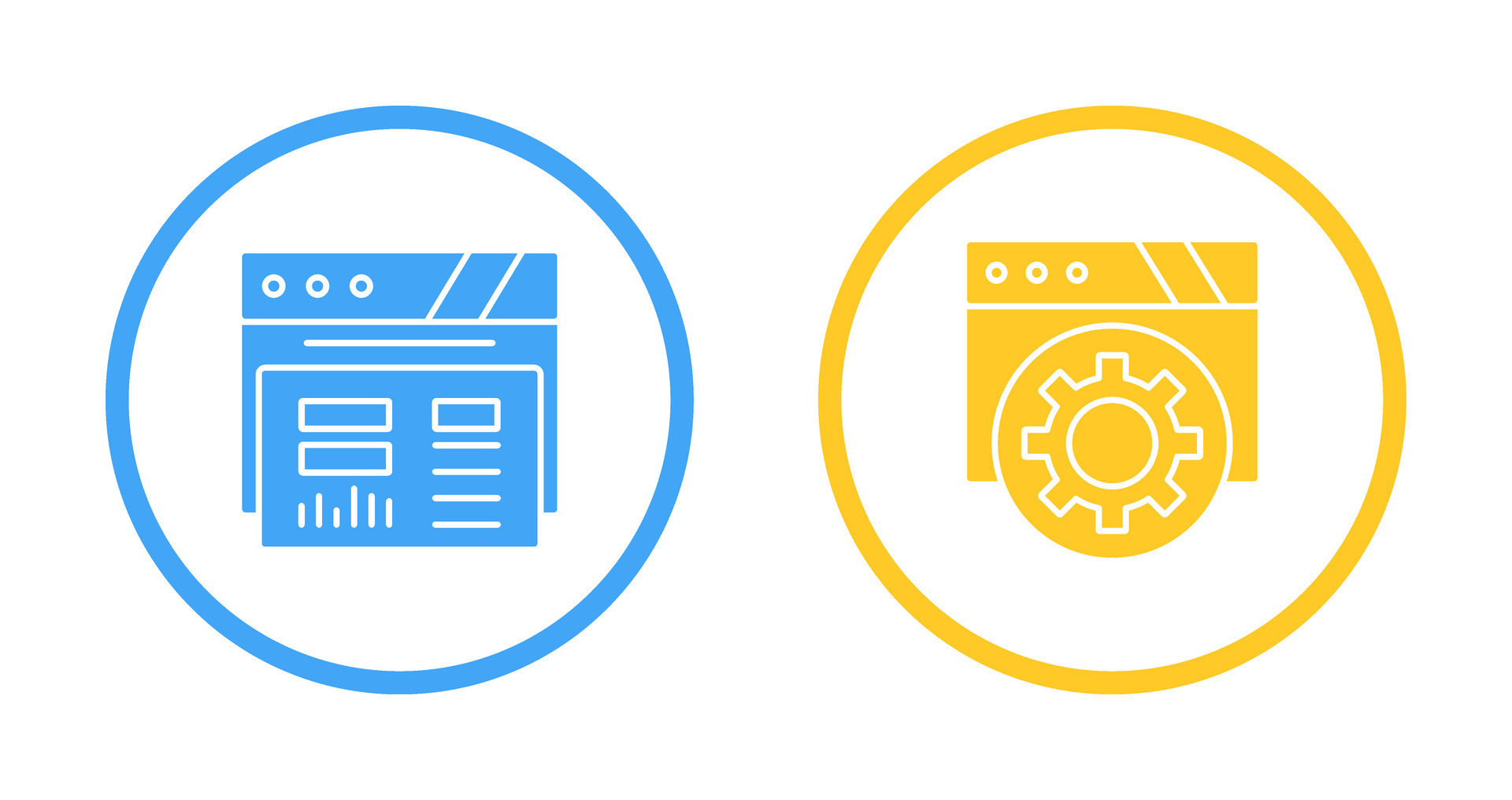 Dashboard and Browser Icon 32762602 Vector Art at Vecteezy
