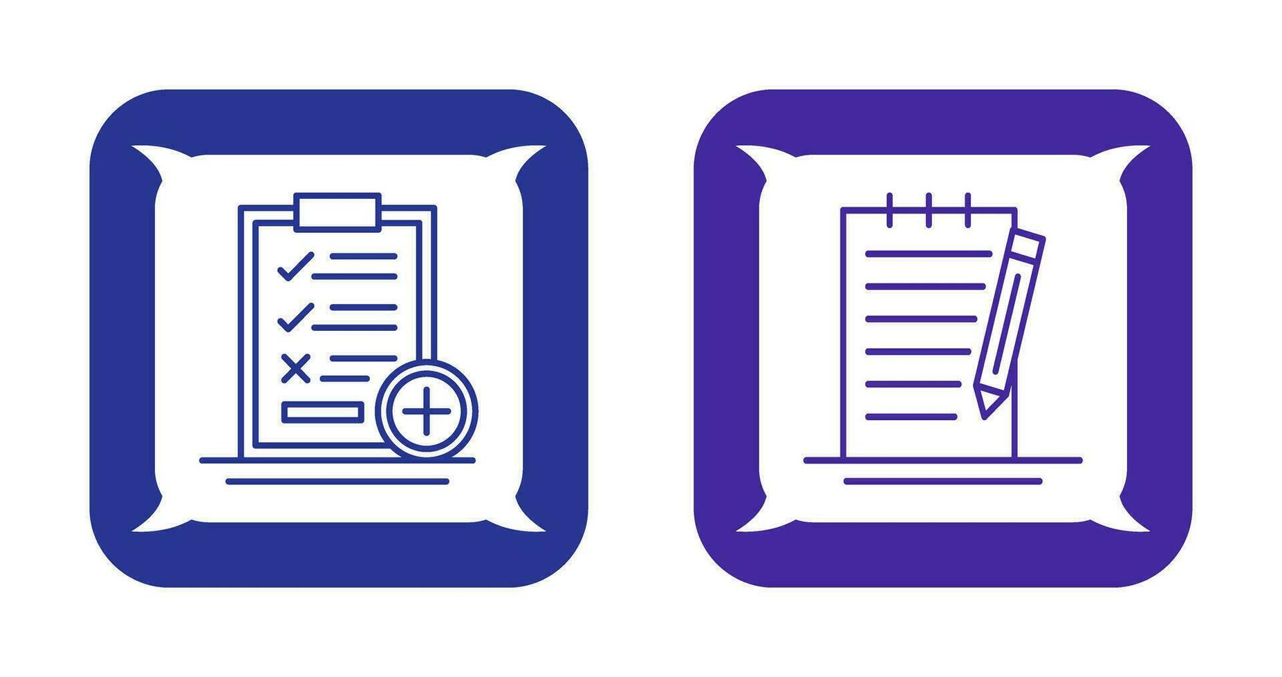 Medical Examination List and Check Up List Icon vector