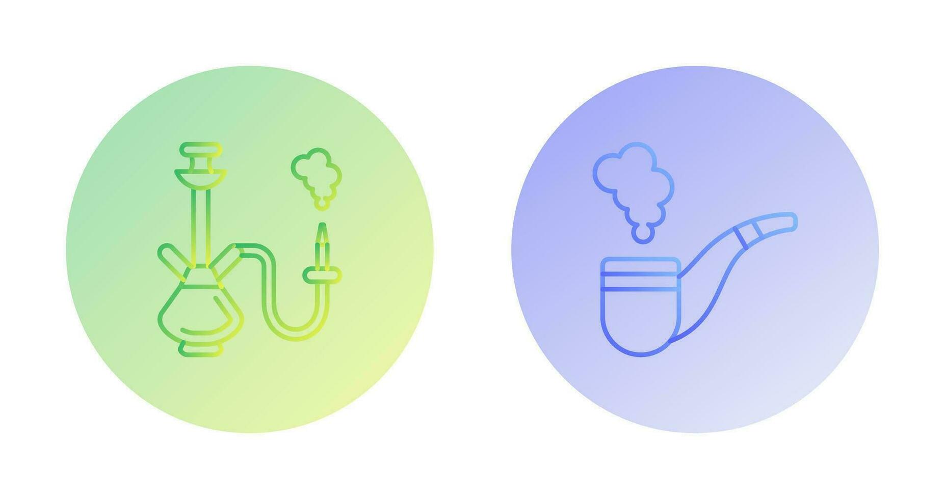 Hookah and Smoke Pipe Icon vector