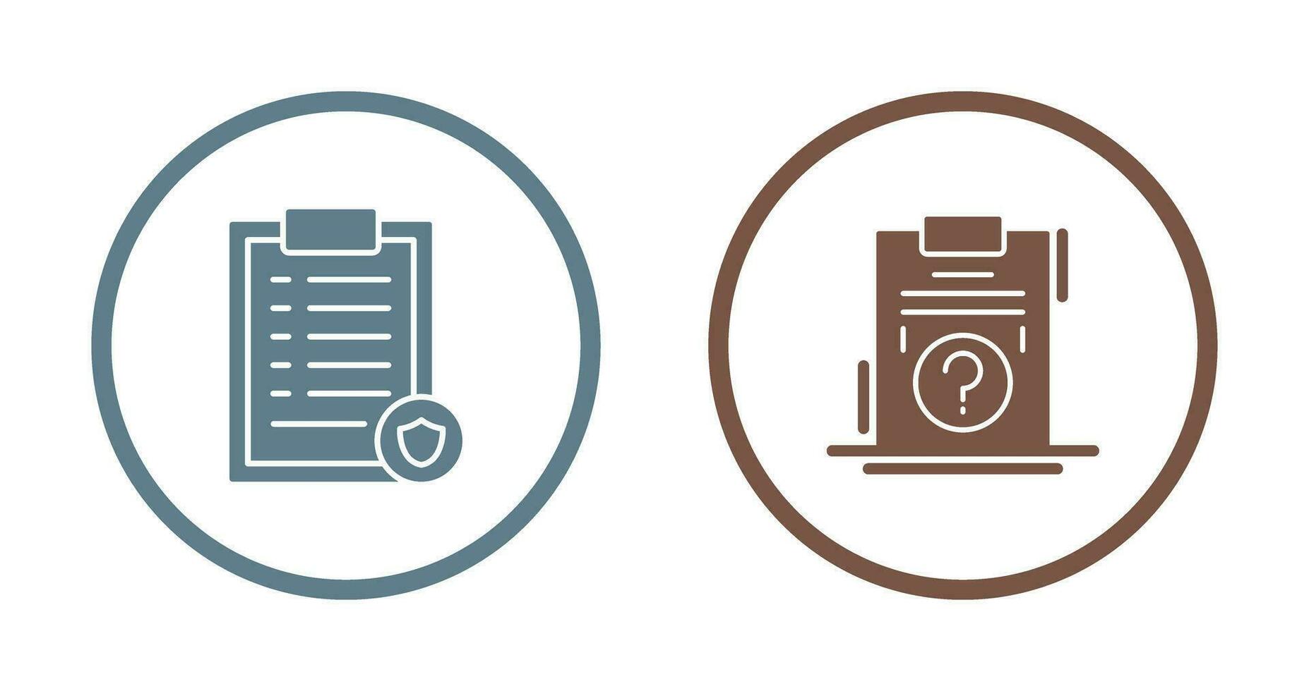List Protection and Question Icon vector