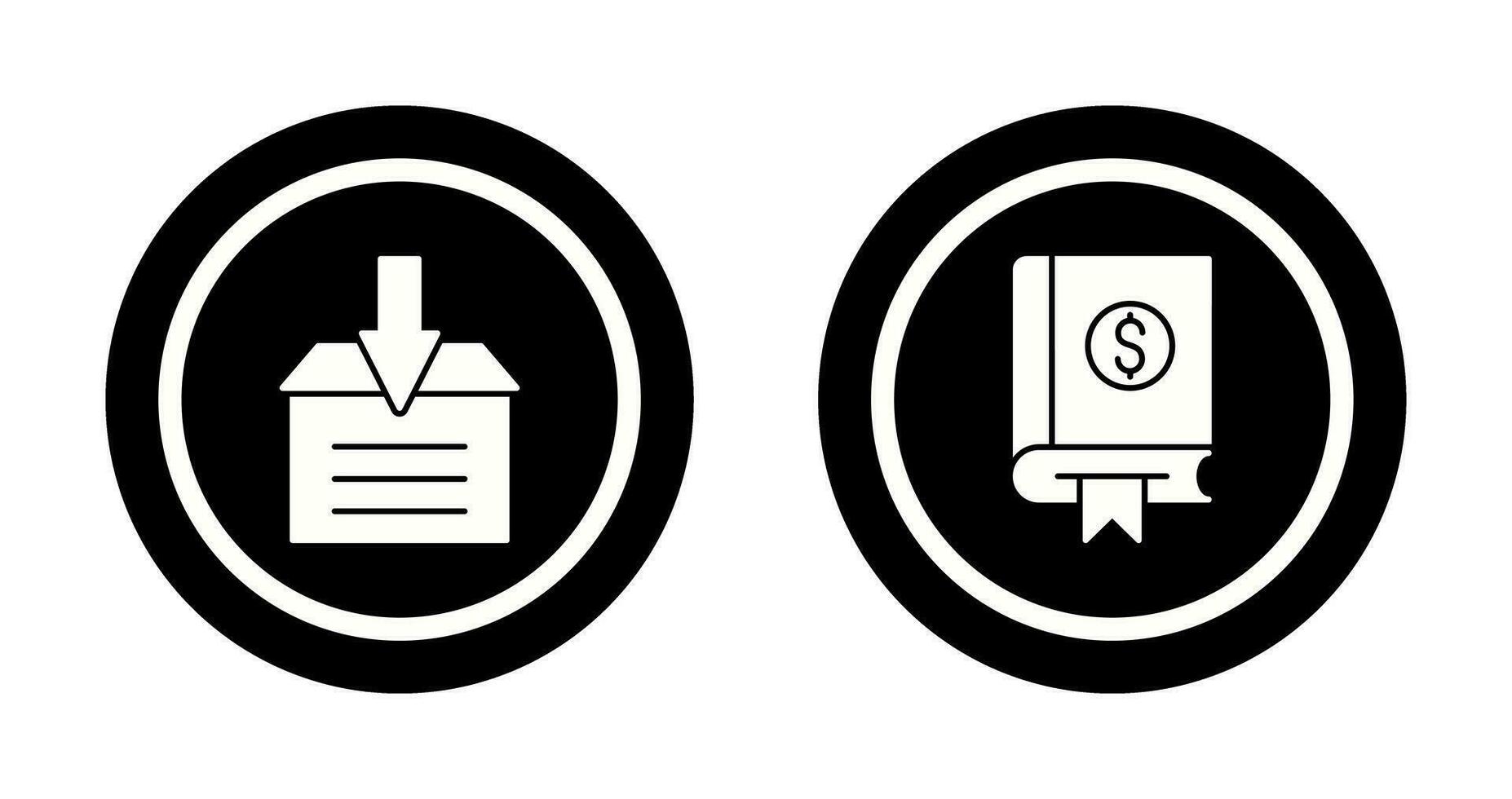 Finanzas y archivo icono vector