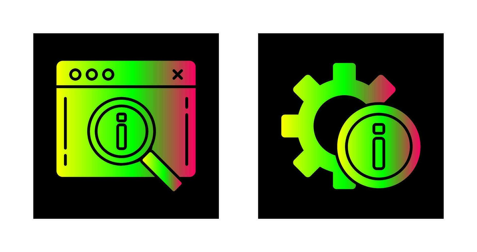 search and setting  Icon vector