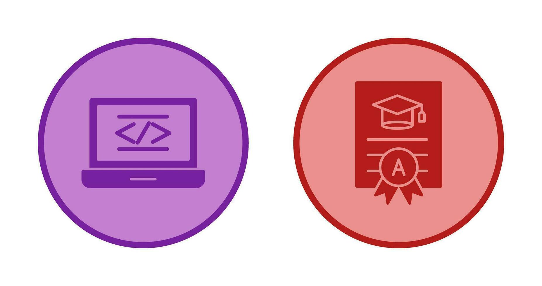Coding and Report Card Icon vector