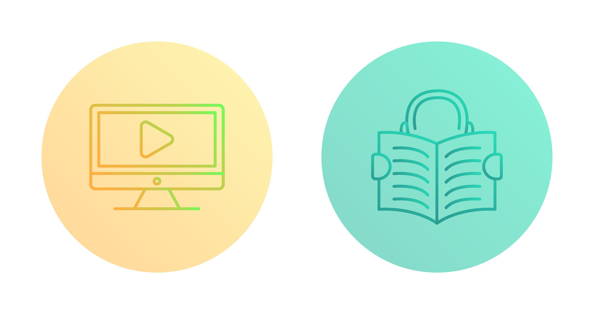 Video Lesson and Reading Icon 32763079 Vector Art at Vecteezy