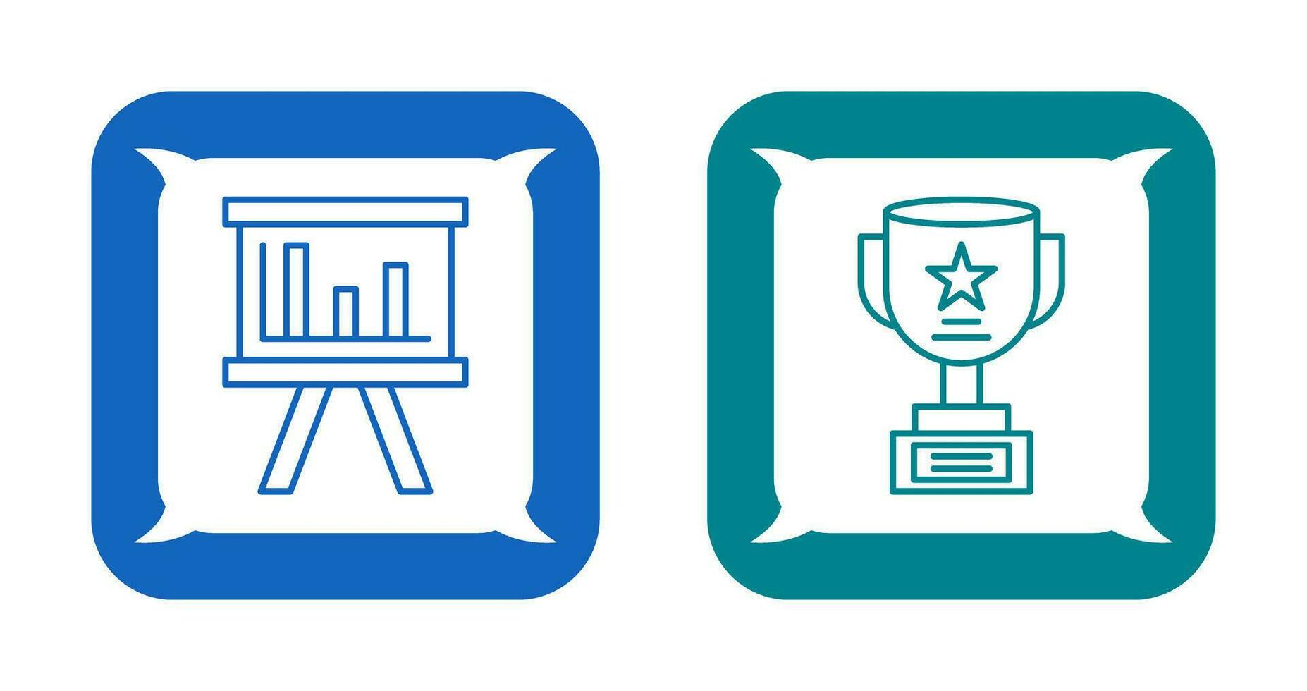 Board and Trophy Icon vector