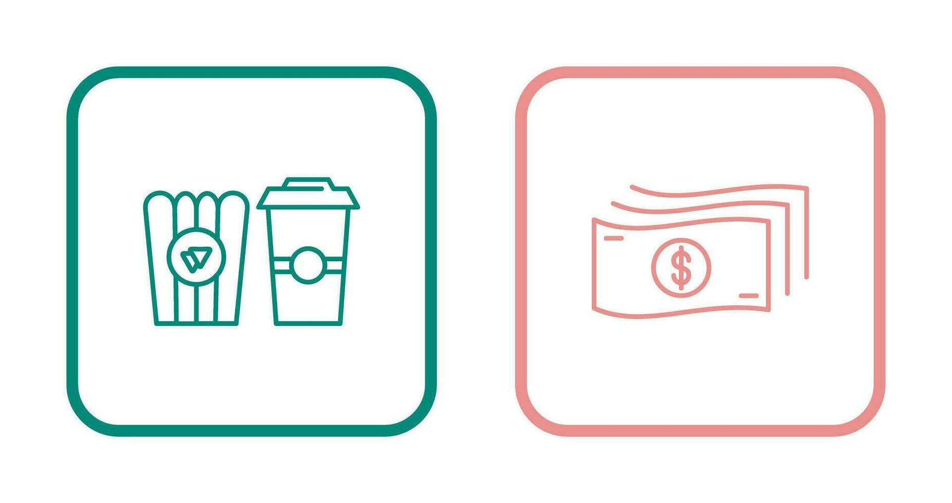 Snack and Graduation Icon vector