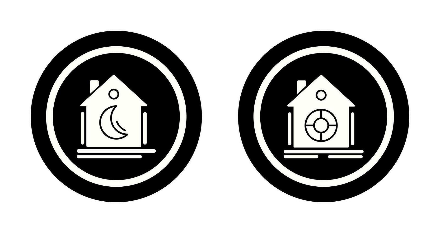 Night Mode and Safe Icon vector