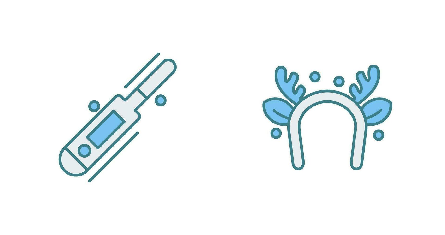 Thermometer and Headband Icon vector