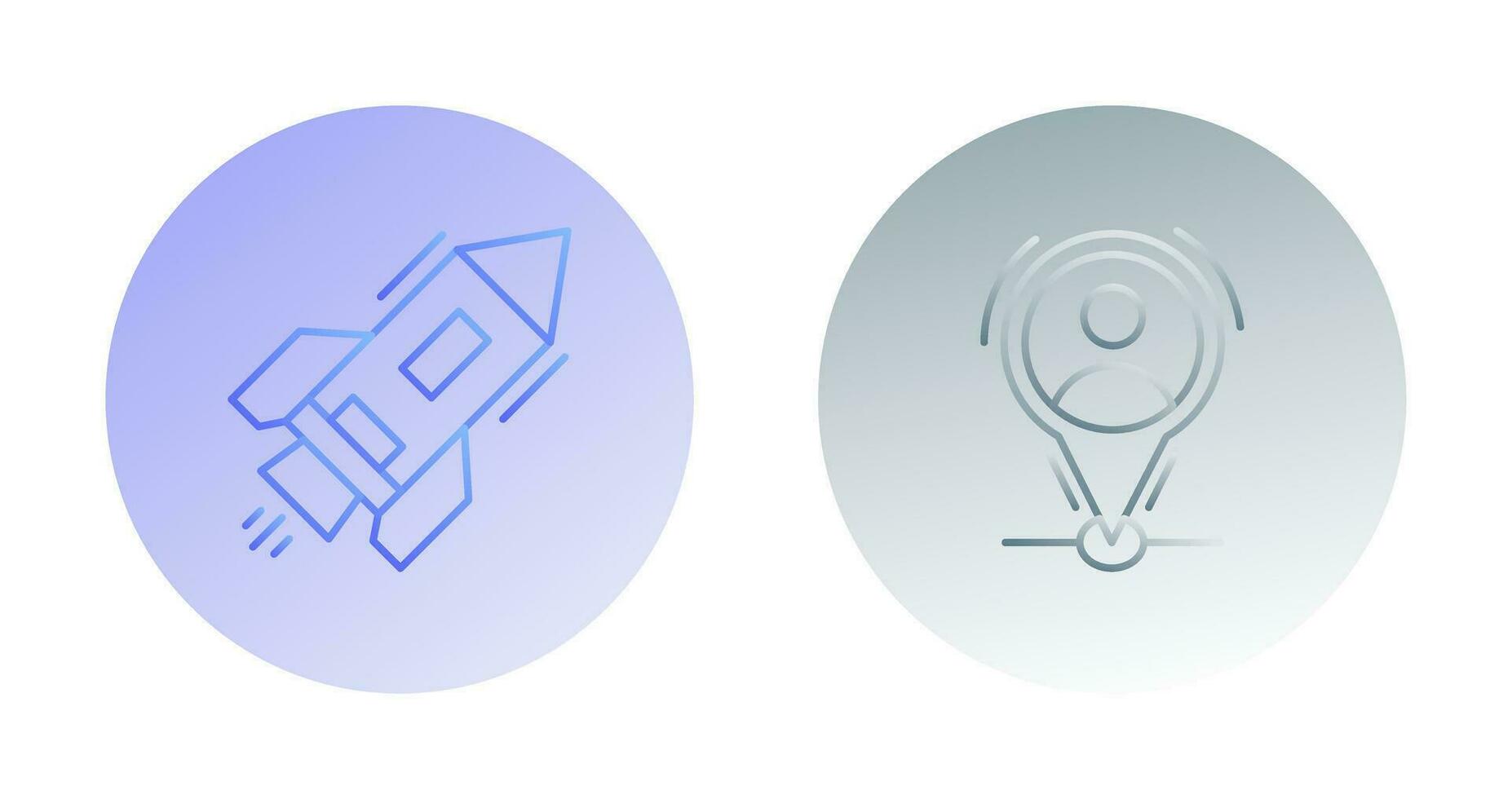 Start Up and Placeholder Icon vector