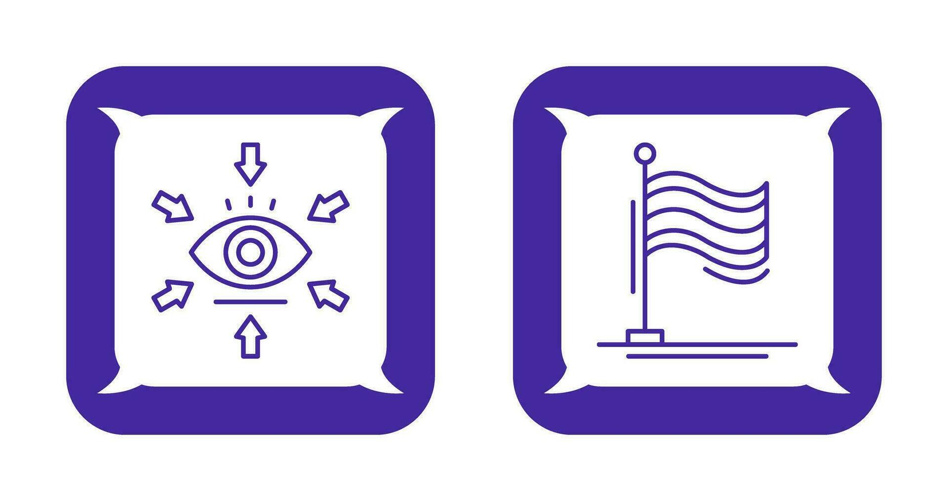 Visualization and Flag Icon vector