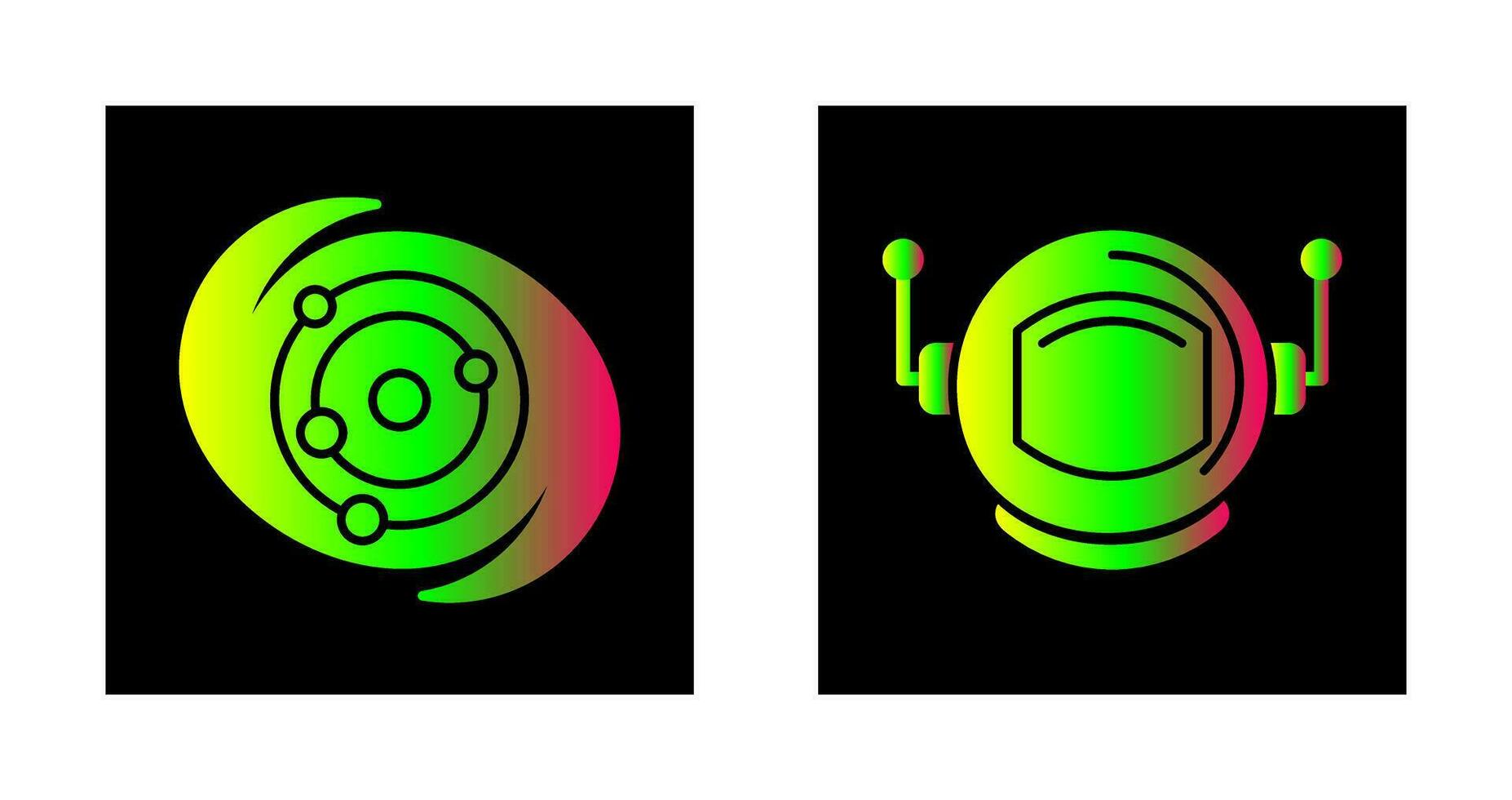 galaxy and astronaut Icon vector